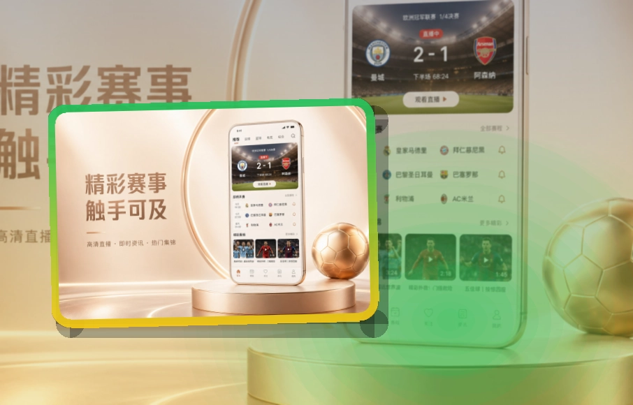 路径式引导 · 手机赛事中心 · 赛事信息跟进更连贯界面展示